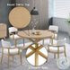 Kasem Oak 54" Round Dining Table