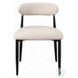 Jaramillo Beige Linen and Black Side Chair Set of 2