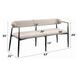 Jaramillo Beige Upholstered 62" Dining Bench