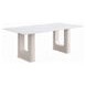 Kalam White and Beige Ceramic Top Dining Room Set