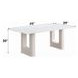 Kalam White and Beige 79" Rectangular Ceramic Top Dining Table