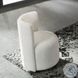 Blayde White Chenille Side Chair with Swivel Set of 2