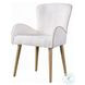 Qwin Beige Boucle and Oak Side Chair Set of 2