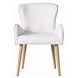 Kala White and Oak Marble Top Dining Room Set