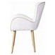 Qwin White and Weathered Oak Marble Top Dining Room Set