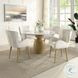 Qwin Beige Boucle and Oak Side Chair Set of 2