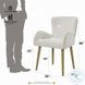 Qwin Beige Boucle and Oak Side Chair Set of 2