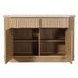 Qwin Gray and Natural 2 Door Marble Top Server