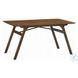 Kaela Walnut Rectangular Dining Room Set