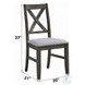 Marit Gray Side Chair Set of 2