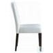 Carena Light Gray Fabric and White Walnut Side Chair Set of 2