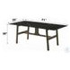 Destin Ceramic and Walnut 71" Rectangular Dining Table