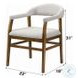 Darcy Dark Walnut Arm Chair Set of 2