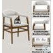 Darcy Dark Walnut Arm Chair Set of 2