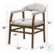 Darcy Dark Walnut Arm Chair Set of 2