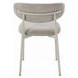 Ingram White and Light Gray Sintered Stone Top Dining Room Set