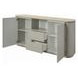 Ingram White and Light Gray 2 Door Ceramic Top Server