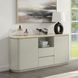Ingram White and Light Gray 2 Door Ceramic Top Server