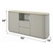 Ingram White and Light Gray 2 Door Ceramic Top Server