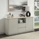 Ingram White and Light Gray 2 Door Ceramic Top Server
