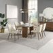 Willene White and Dark Oak 71" Rectangular Ceramic Top Dining Room Set