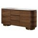 Willene White and Dark Oak 2 Door Ceramic Top Server