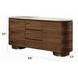 Willene White and Dark Oak 2 Door Ceramic Top Server