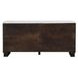 Edwyn White and Espresso 4 Door Marble Top Server