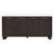 Edwyn White and Espresso 4 Door Marble Top Server