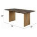 Jaramillo Natural 72" Rectangular Marble Top Dining Table