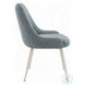 Laela Blue Boucle and Bone White Side Chair Set of 2