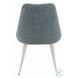 Laela Blue Boucle and Bone White Side Chair Set of 2