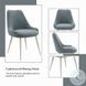 Laela Blue Boucle and Bone White Side Chair Set of 2