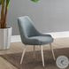 Laela Blue Boucle and Bone White Side Chair Set of 2