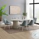 Laela Blue Boucle and Bone White Side Chair Set of 2