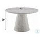 Kacey Engineered Stone 47" Round Dining Table