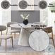 Kacey Engineered Stone 47" Round Dining Table