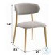 Kacey Gray Boucle and Natural Side Chair Set of 2