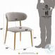Kacey Gray Boucle and Natural Side Chair Set of 2