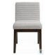Edwyn Gray Linen and Espresso Side Chair Set of 2