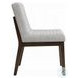 Edwyn Gray Linen and Espresso Side Chair Set of 2
