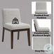 Edwyn Gray Linen and Espresso Side Chair Set of 2