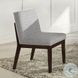 Edwyn Gray Linen and Espresso Side Chair Set of 2
