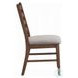 Mayah Gray Linen and Walnut Side Chair Set of 2