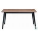 Rebi Walnut and Black Rectangular Dining Room Set