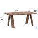 Sarha Walnut 63" Rectangular Dining Table