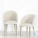 Cora White Fabric Side Chair Set of 2