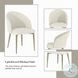 Cora White Fabric Side Chair Set of 2