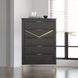 Symmetry Charcoal 5 Drawer Chest