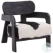 Raphae Black And White Occasional Chair